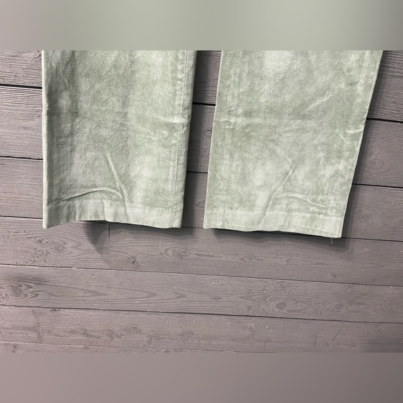 Gap Sage Green Velour Modern Fit Flare Pants Sz 8 Ankle - Picture 4 of 9